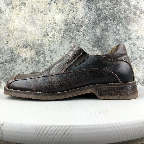 Bullboxer Men\'s Size 8 Brown Leather Closed Toe Slip On Loafers Shoes main image 9